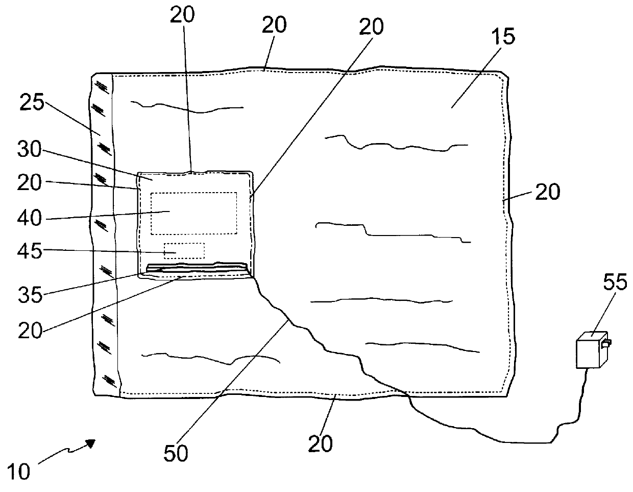 Vibrating baby blanket