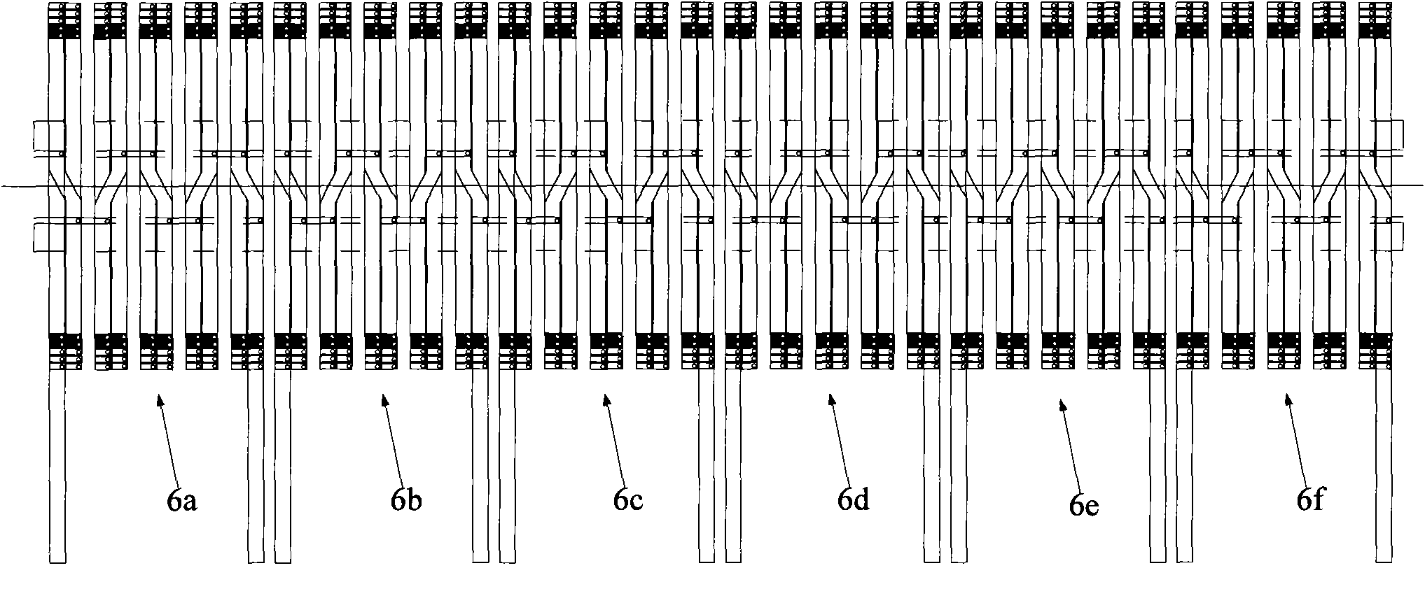 Single-ingot power frequency heating furnace