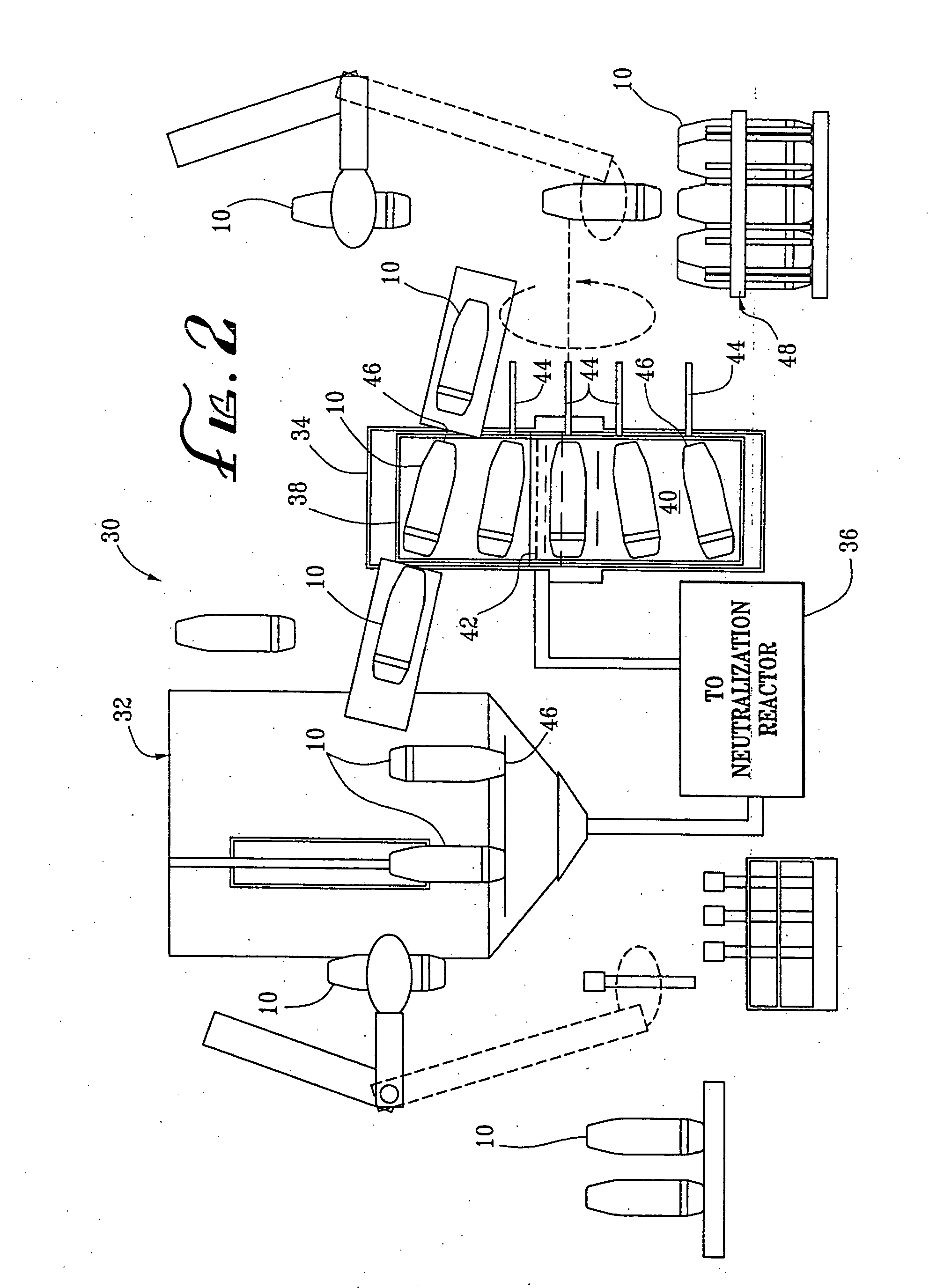 Process for non-incineration decontamination of hazardous agents