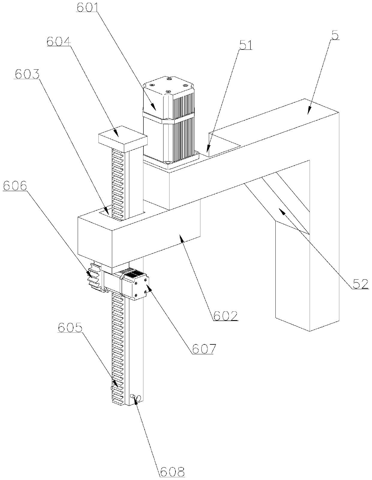 Detection device applied to bridge cracks