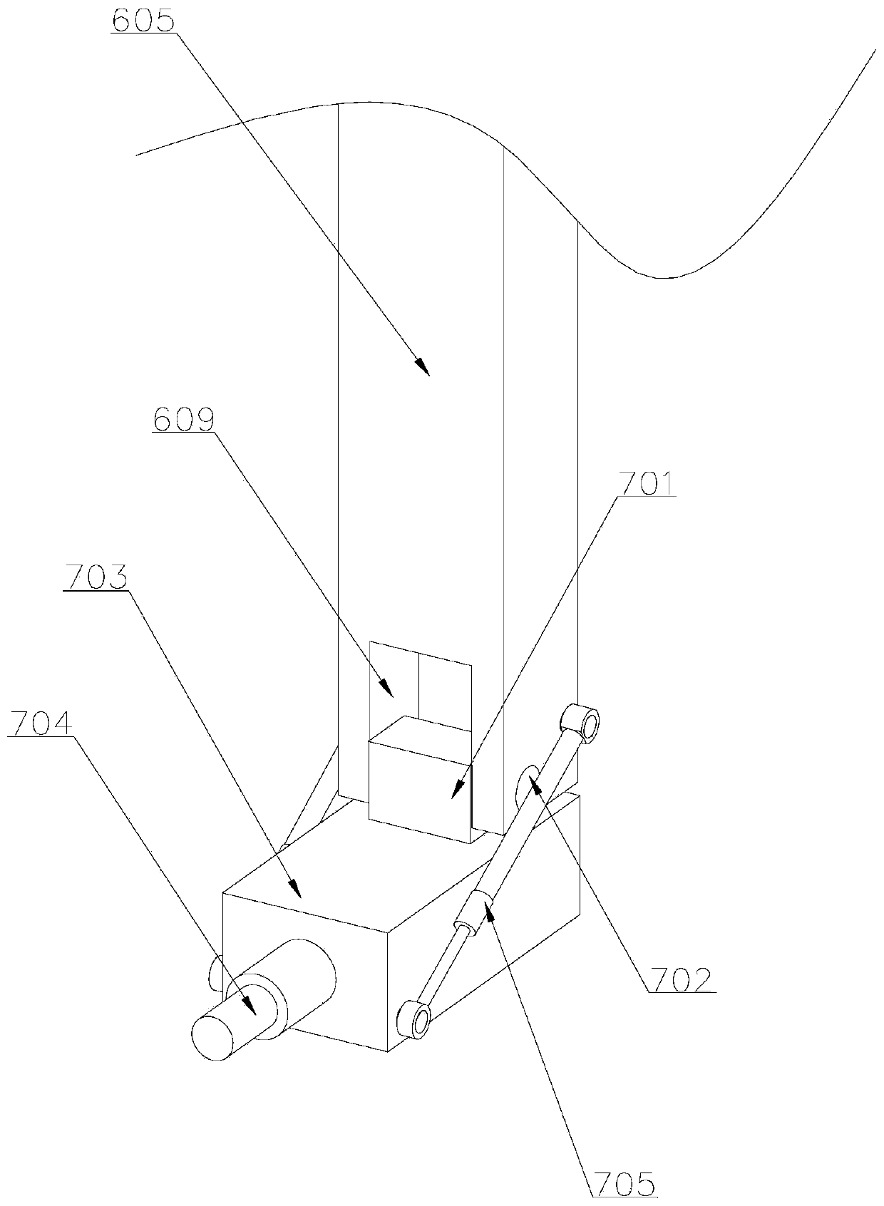 Detection device applied to bridge cracks