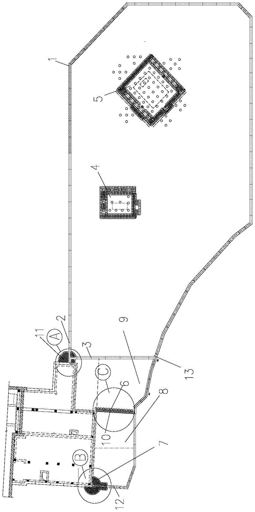 Construction method of complex geology and environment access to existing support system of subway