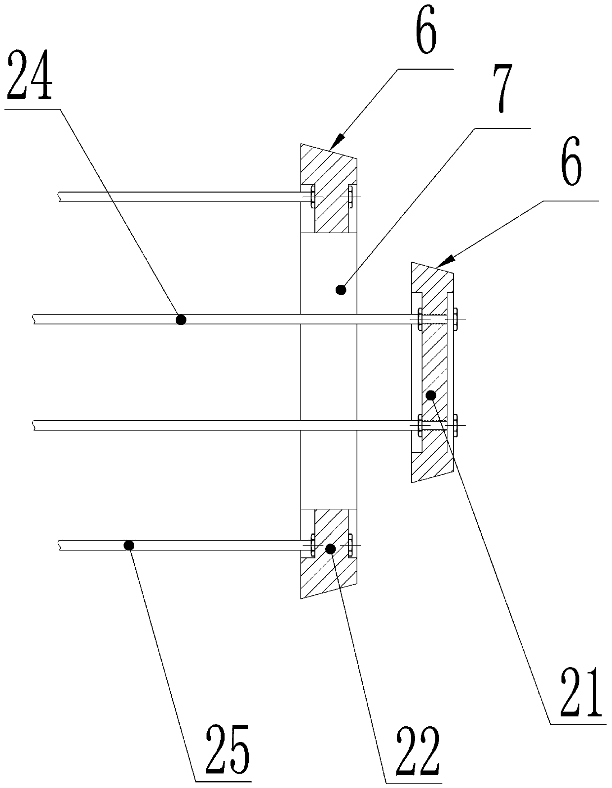 Device and method for automatically measuring parameters of taper thread of graphite electrode body