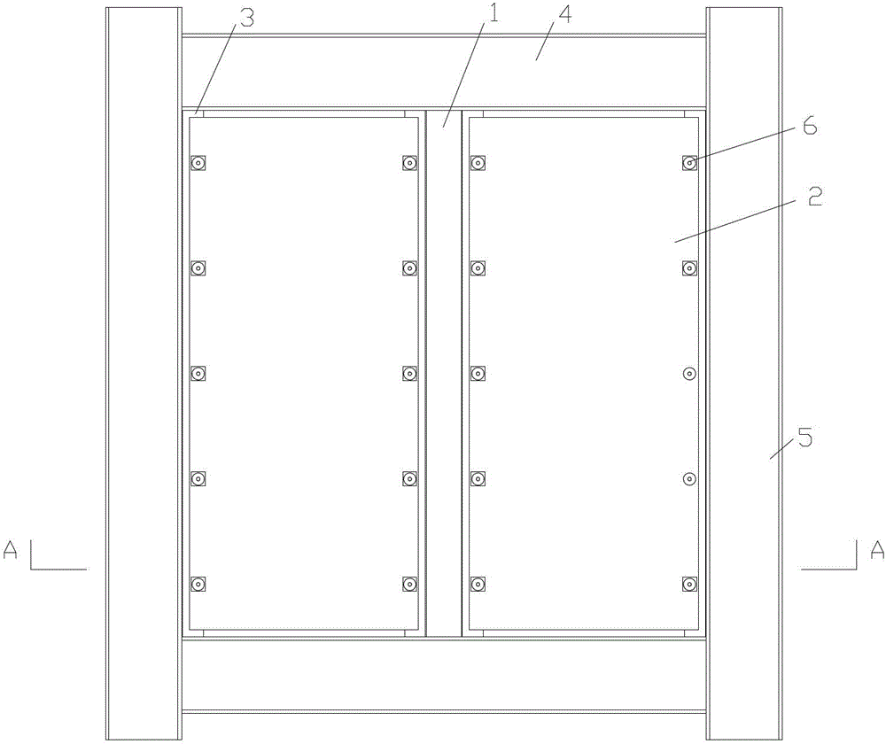 Buckling-restrained steel plate shear walls with out-of-plane deformation space