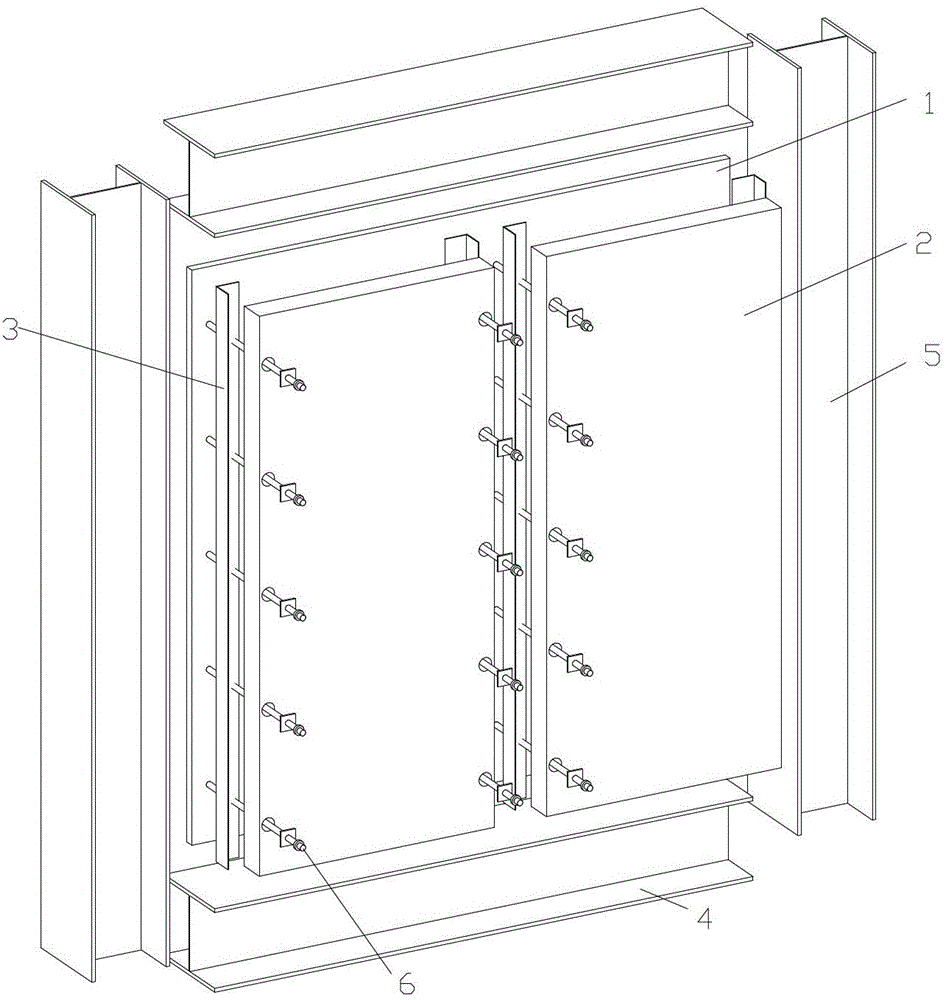 Buckling-restrained steel plate shear walls with out-of-plane deformation space