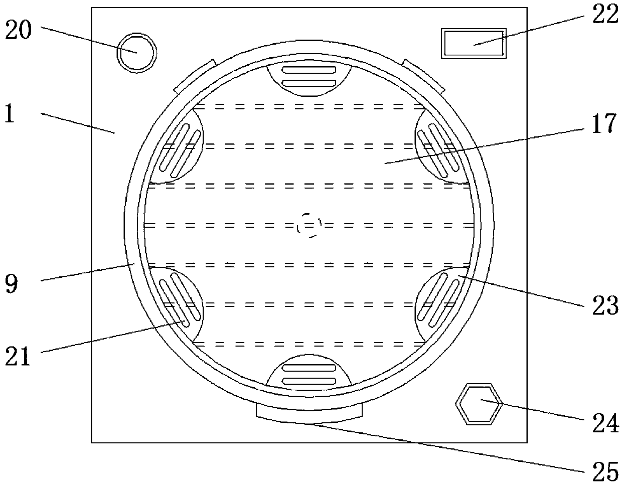 Airing device for tea leaves