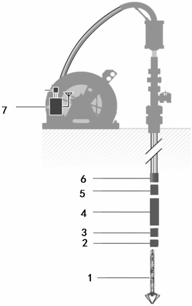 Multi-phase fluid measuring device for horizontal well