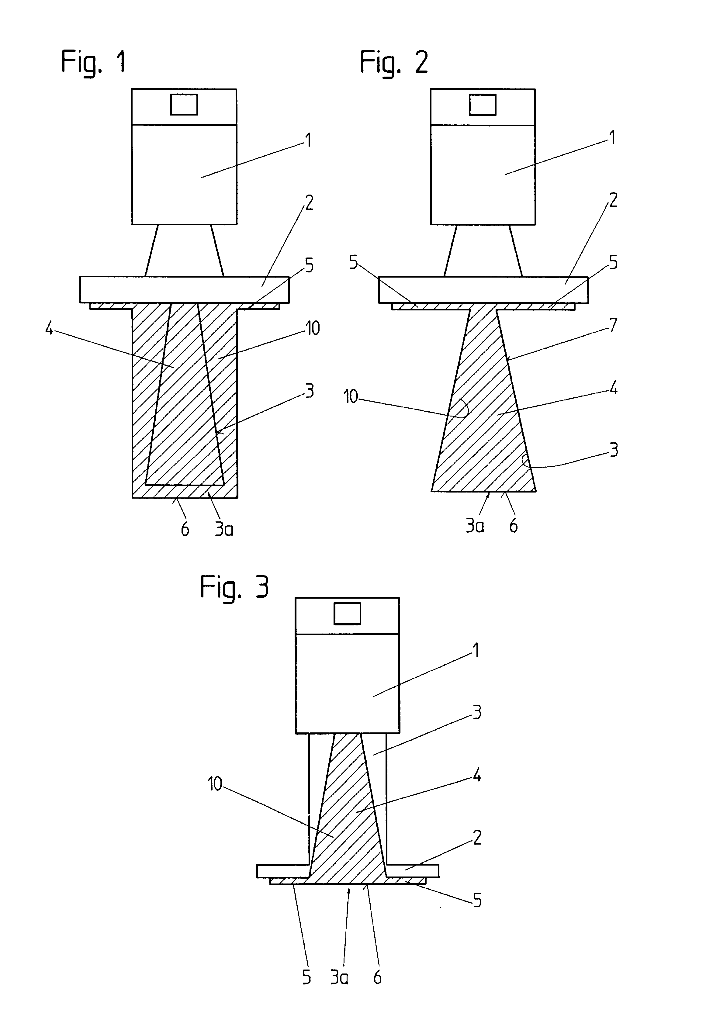 Horn antenna for a radar device