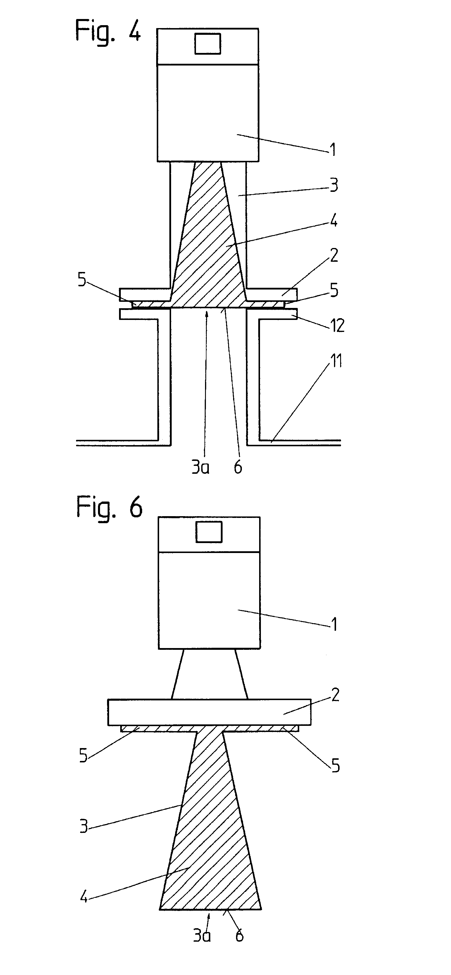 Horn antenna for a radar device