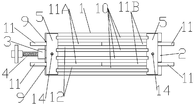 Tensile testing device for architectural building blocks