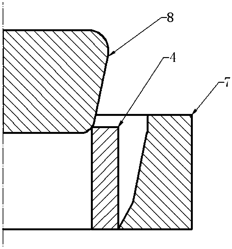 Method for formation of beta-phase titanium alloy multi-step large profiled ring