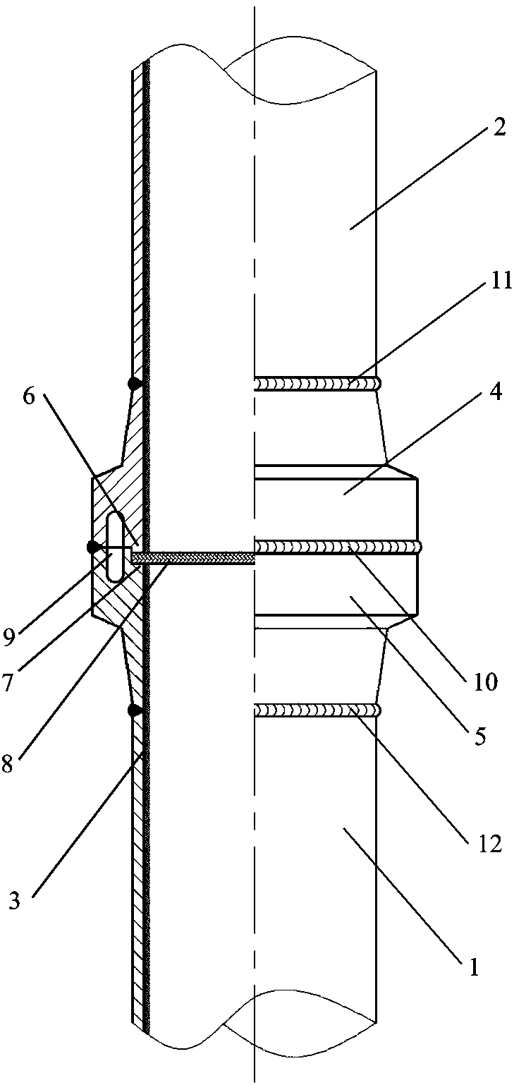 A corrosion-resistant enamel composite pipe and its manufacturing method