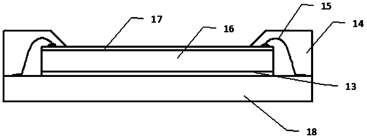 Dielectric composite material for fingerprint sensor induction layer and preparation method thereof