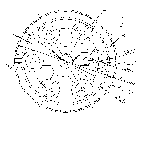 Method and device for preparing gas by large-scale grinded and squeezed straws and broken coal granules instead of lump coal and coke