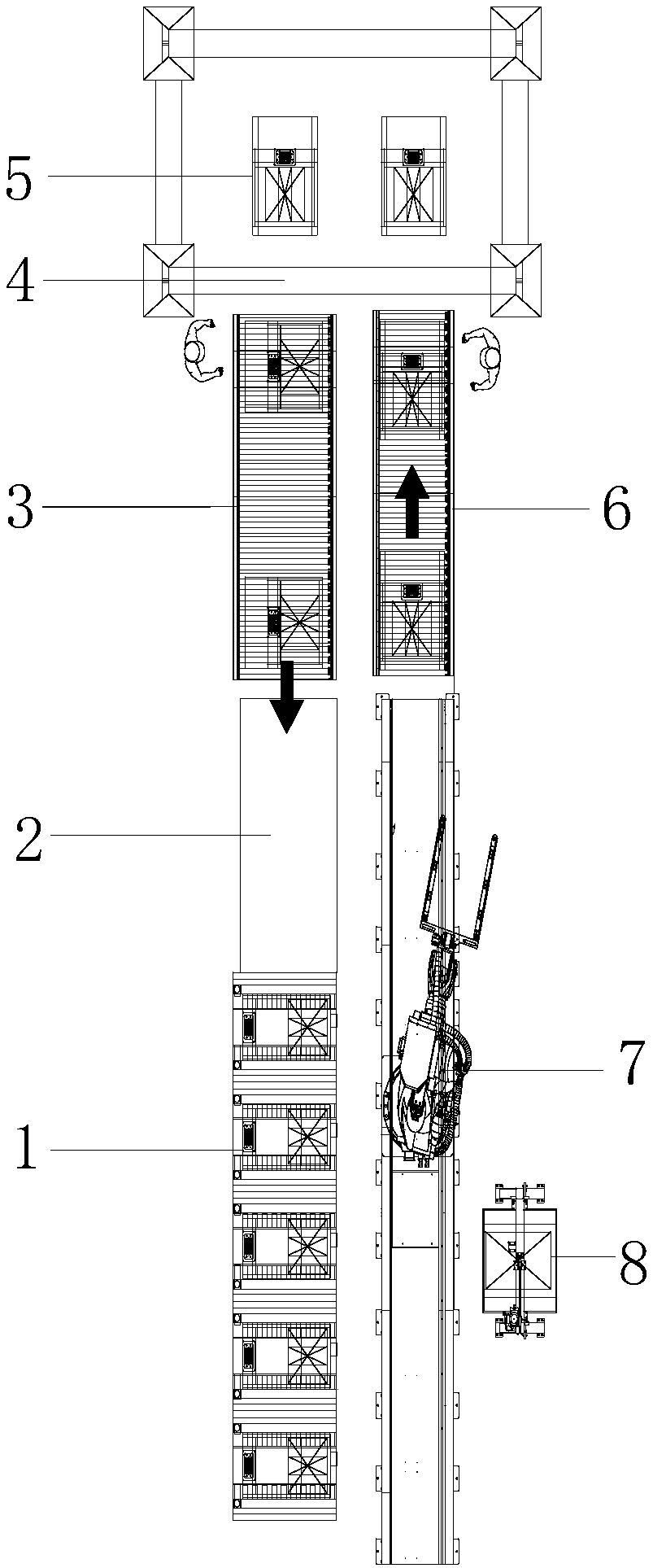 Automatic detection system and method for power battery and battery safety judgment and disposal method