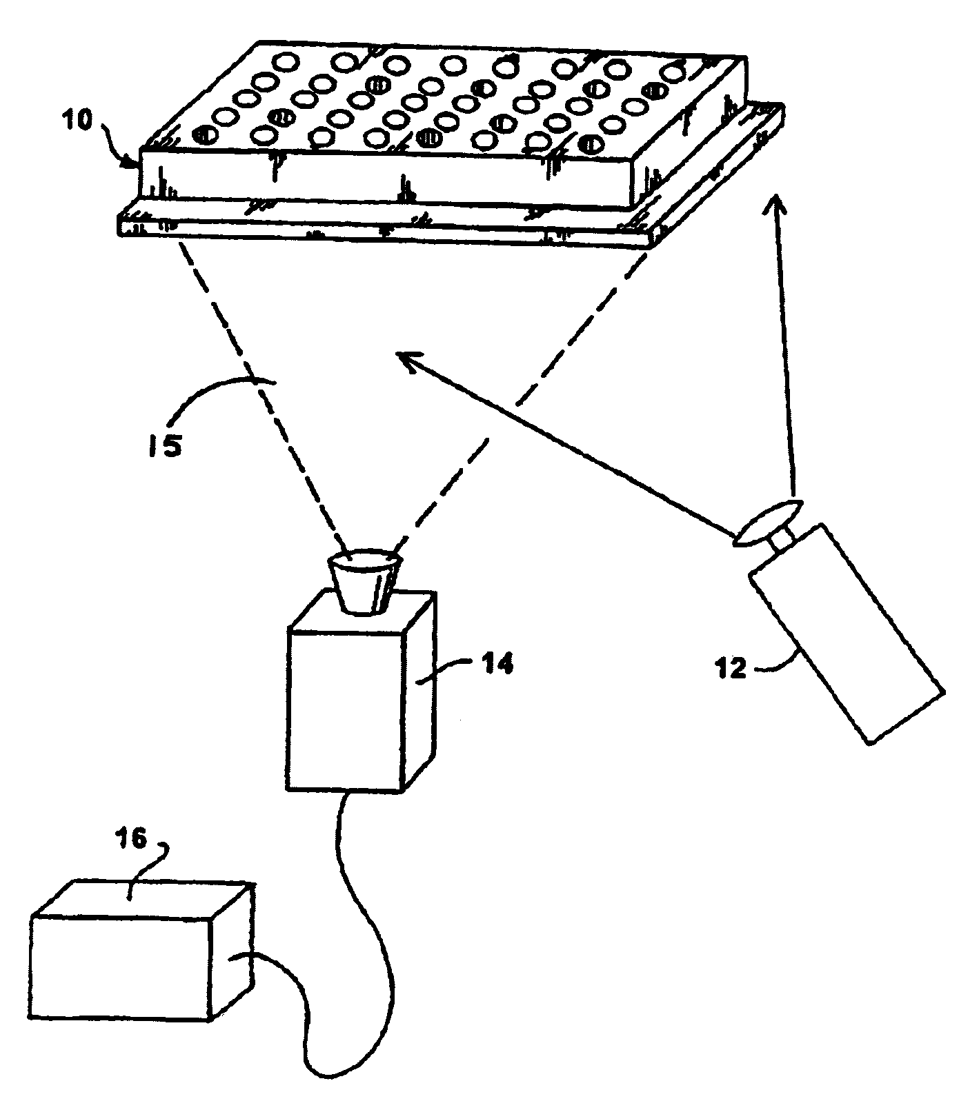 Reflective optic system for imaging microplate readers