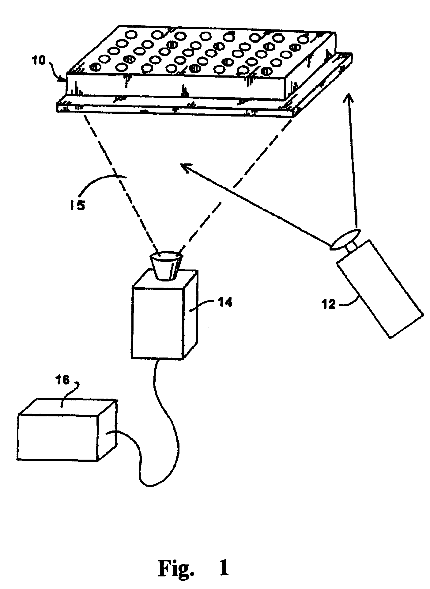 Reflective optic system for imaging microplate readers