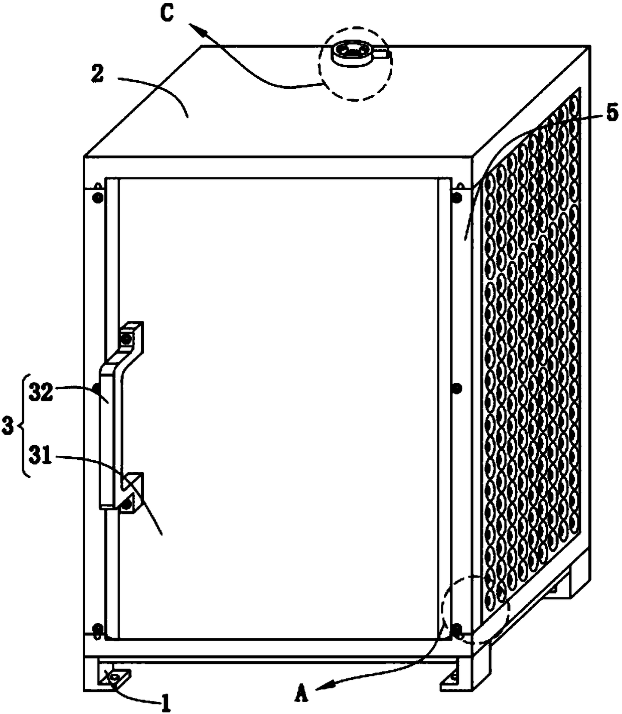 Coiling motor starting cabinet