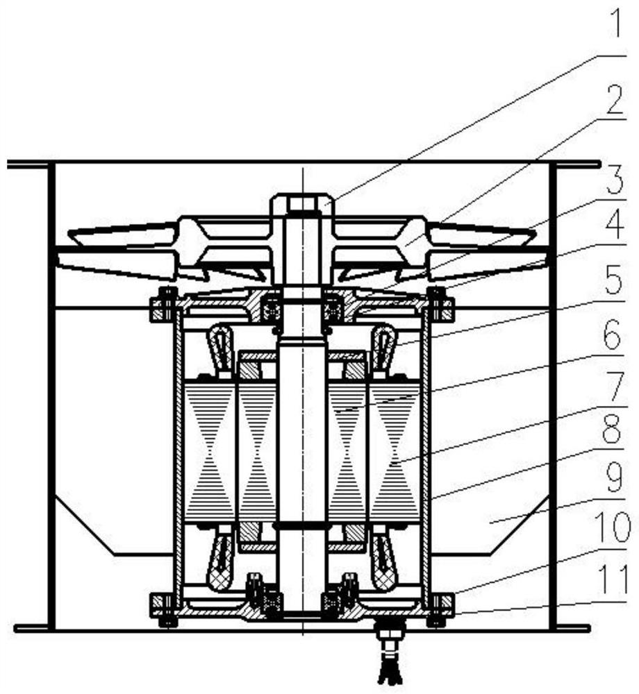 Integrated axial-flow fan