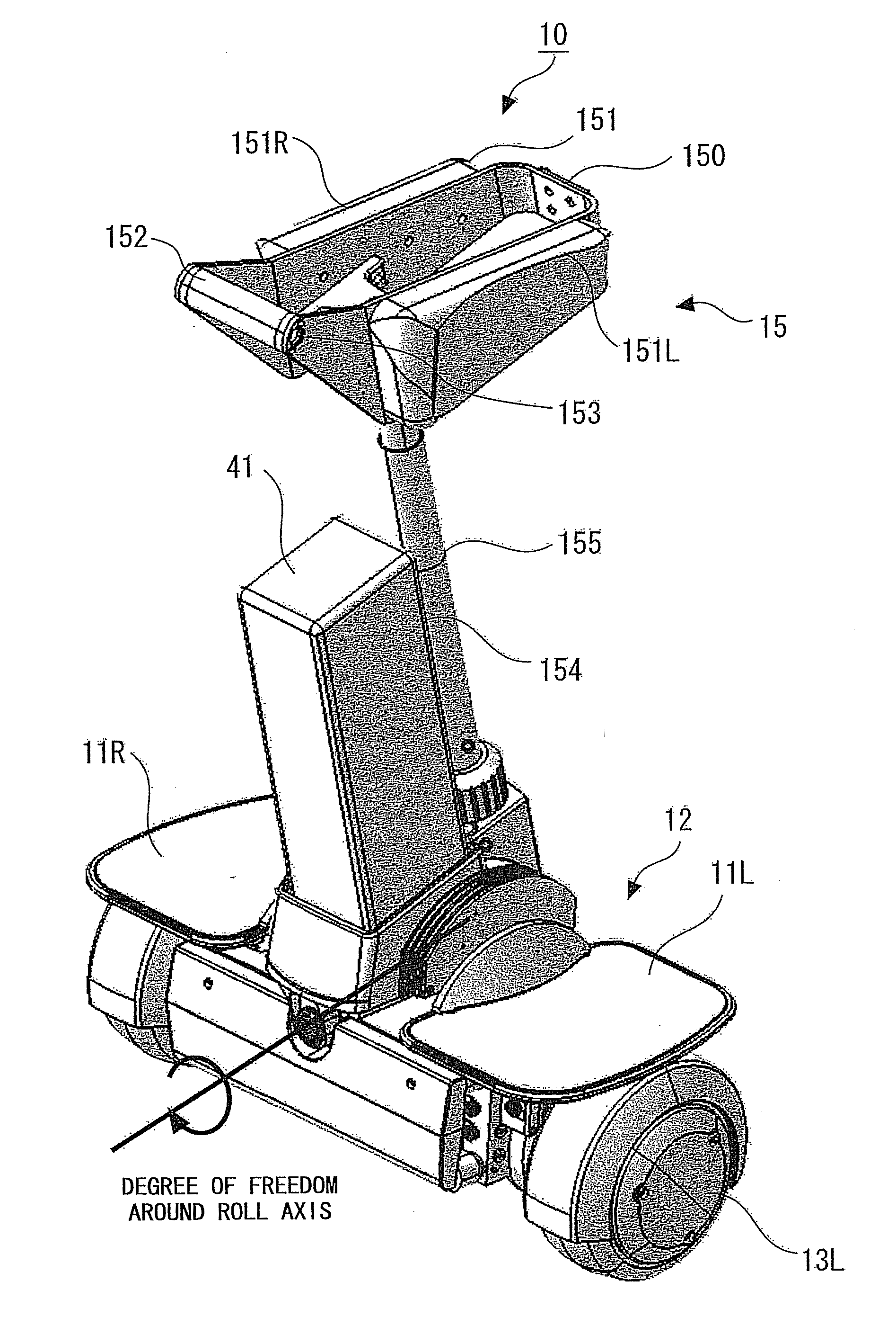 Coaxial two-wheeled vehicle