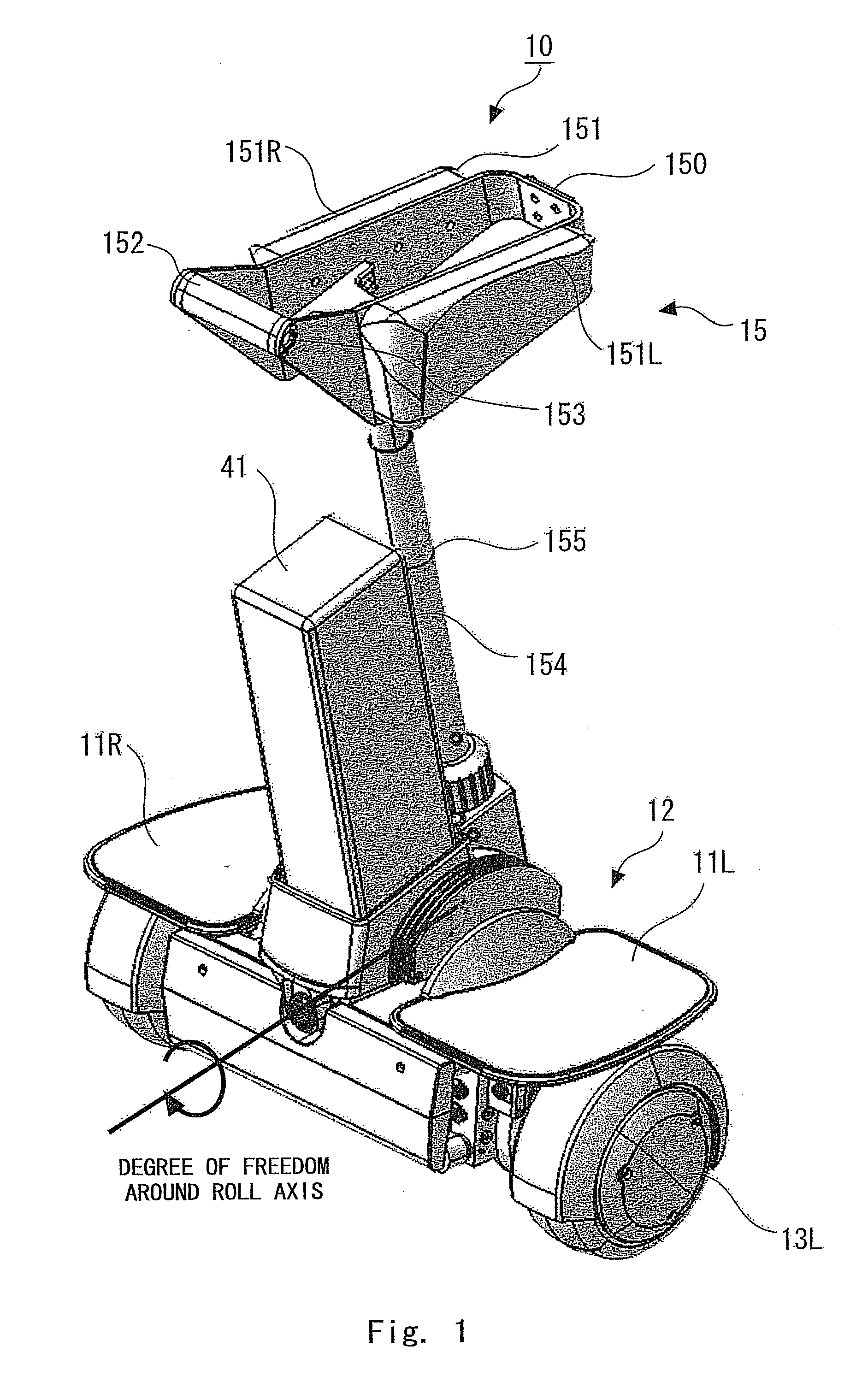 Coaxial two-wheeled vehicle