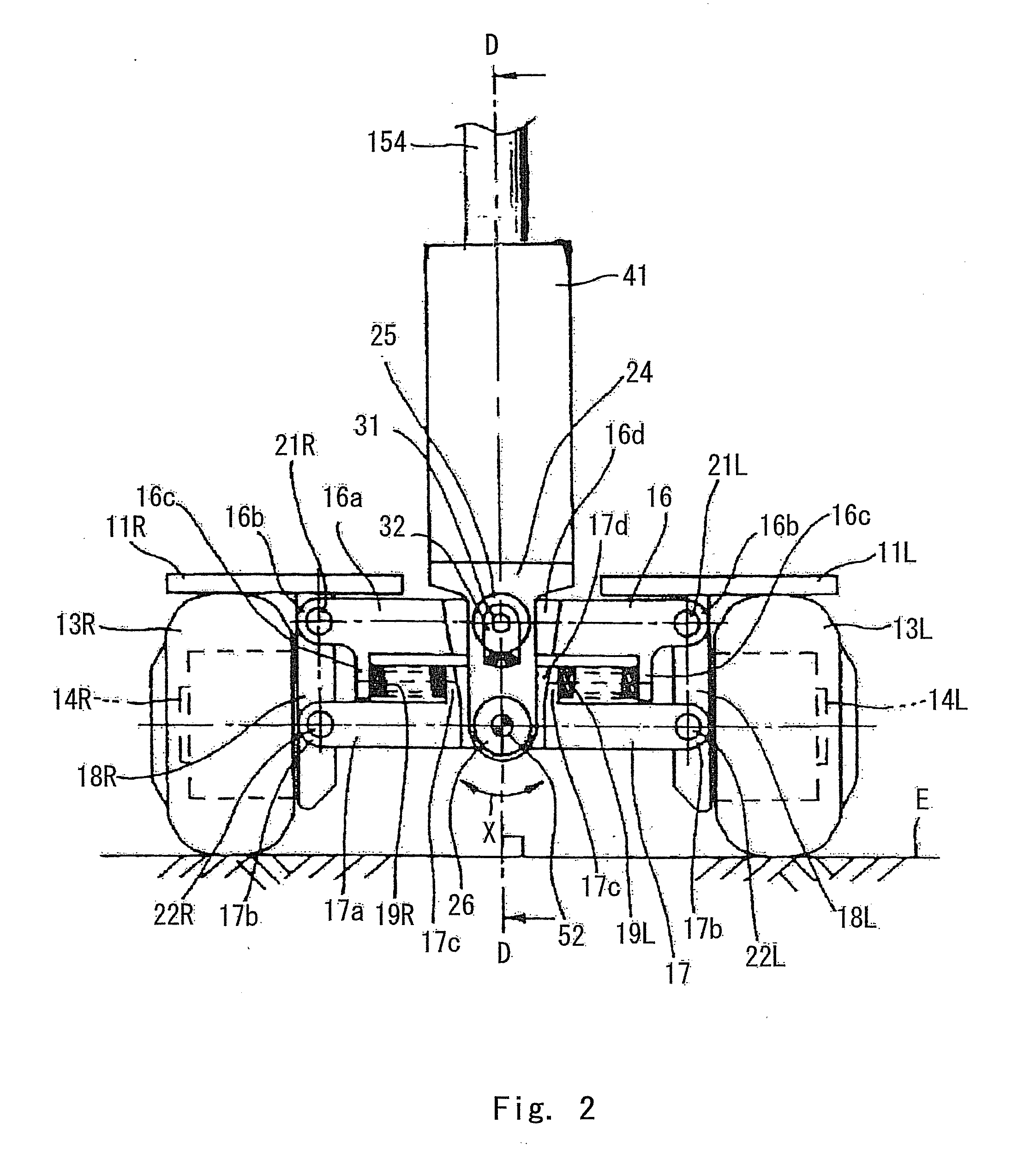 Coaxial two-wheeled vehicle