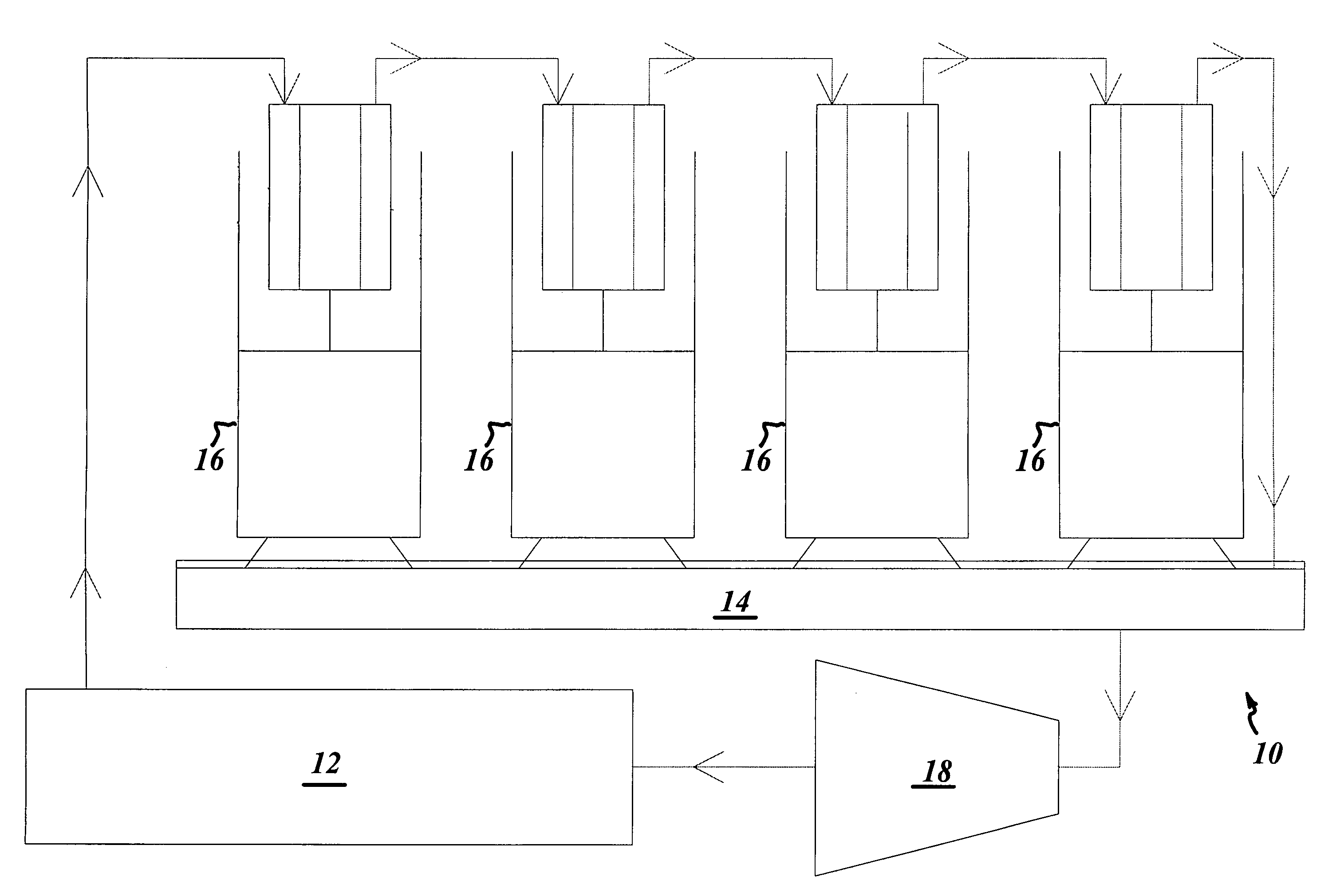 Oscillating water column energy accumulator