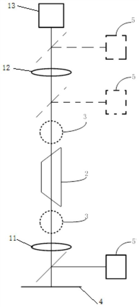 Microscopic optical system for arc circumference defect detection