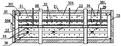 Coalbed methane staged fracturing horizontal well productivity simulation test device and method