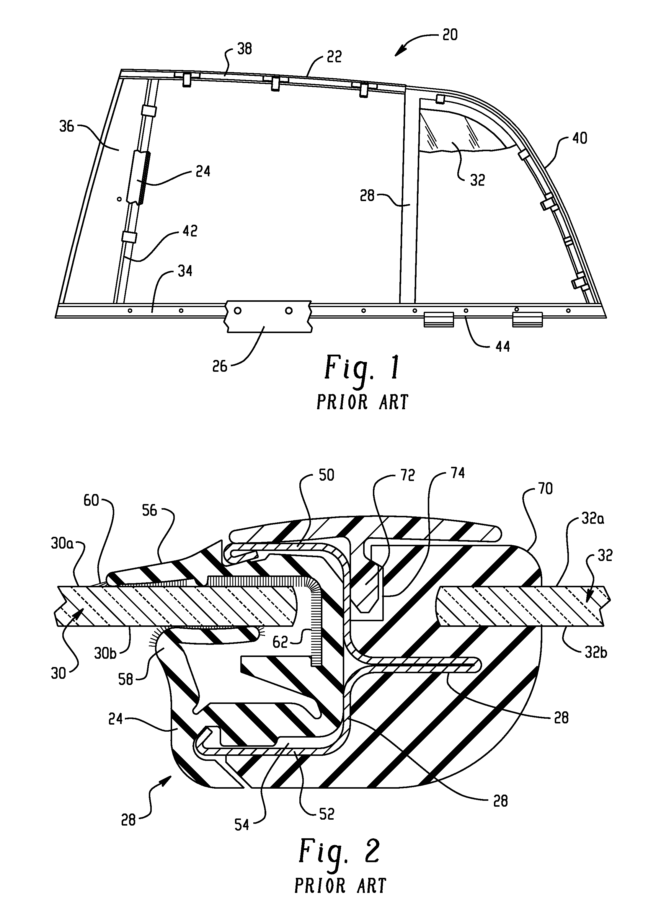 Invisible division bar modular assembly