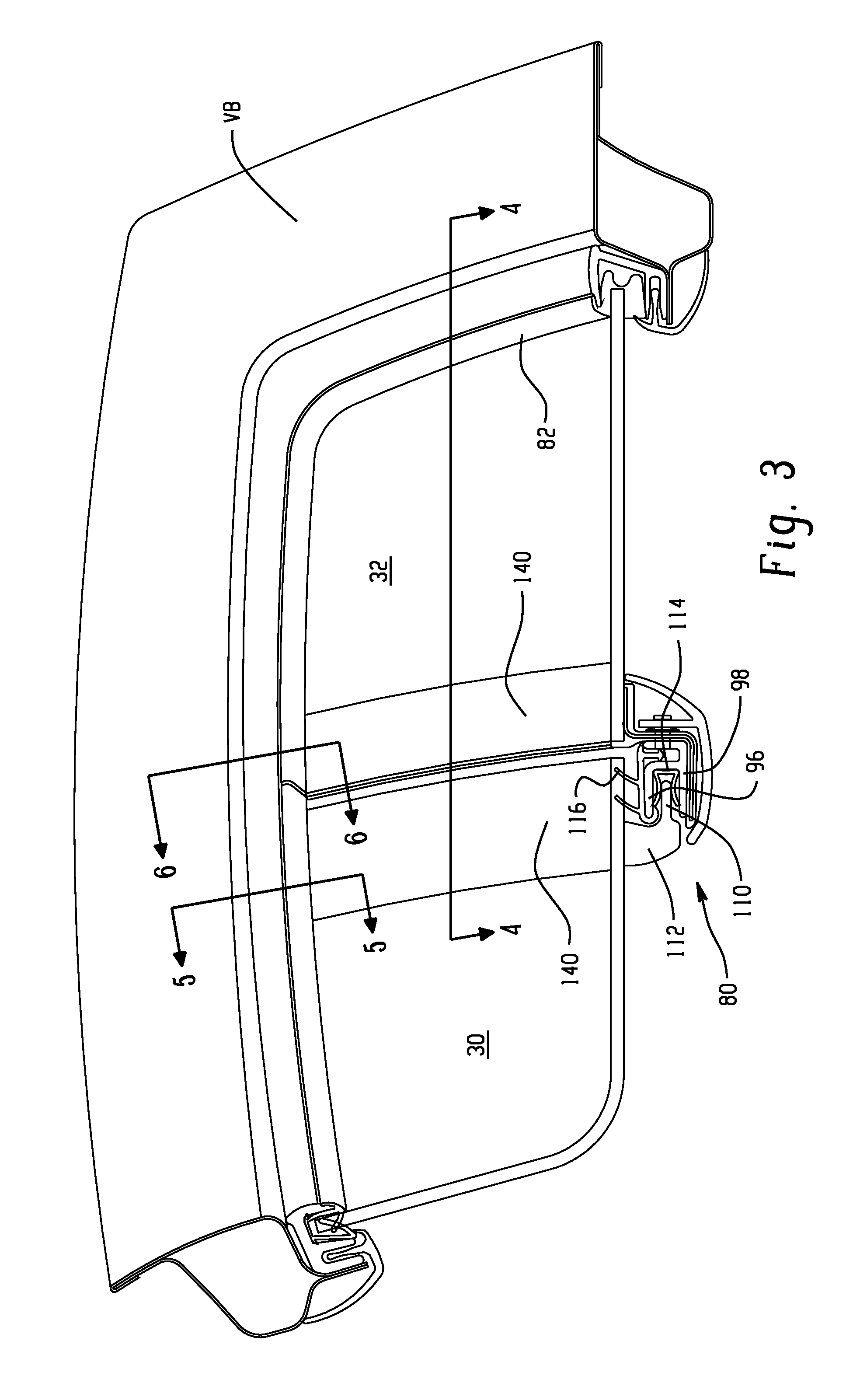 Invisible division bar modular assembly