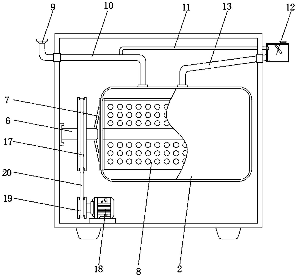 Drum type washing machine capable of preventing color mixing of clothes