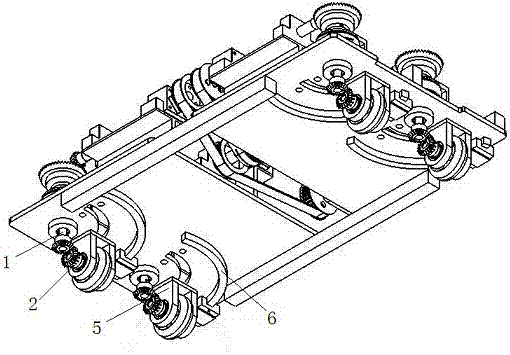 Four-wheel steering four-wheel-drive car