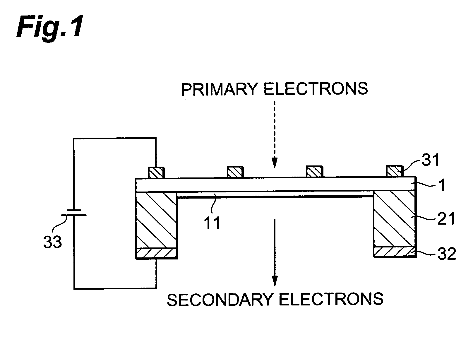 Transmitting type secondary electron surface and electron tube