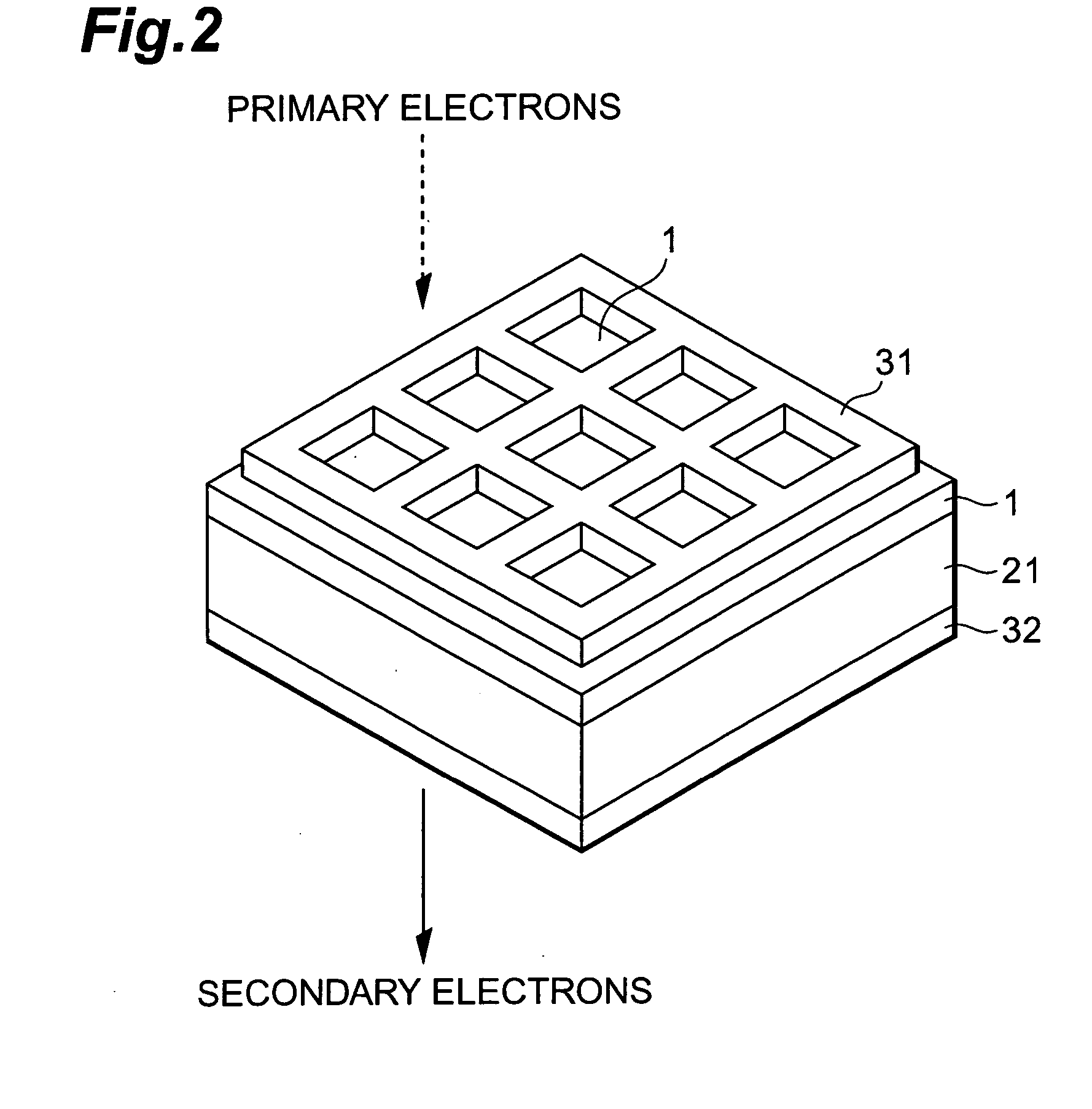 Transmitting type secondary electron surface and electron tube