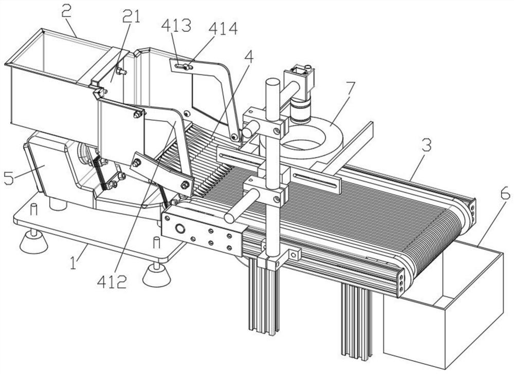 Distributor and grain imperfect grain scanning detection system with same