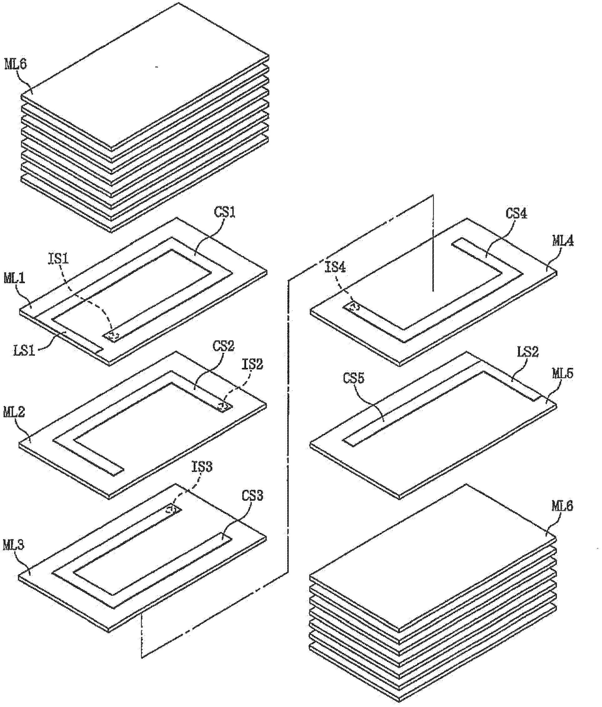 Laminated inductor