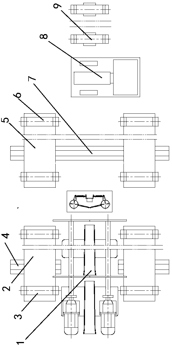 Straight rebar collecting and bundling system