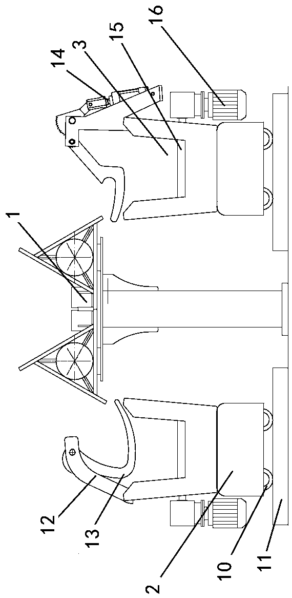 Straight rebar collecting and bundling system