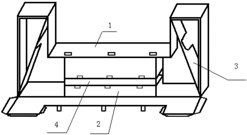 U-shaped vehicle bumper packaging box and integrated transport packaging device