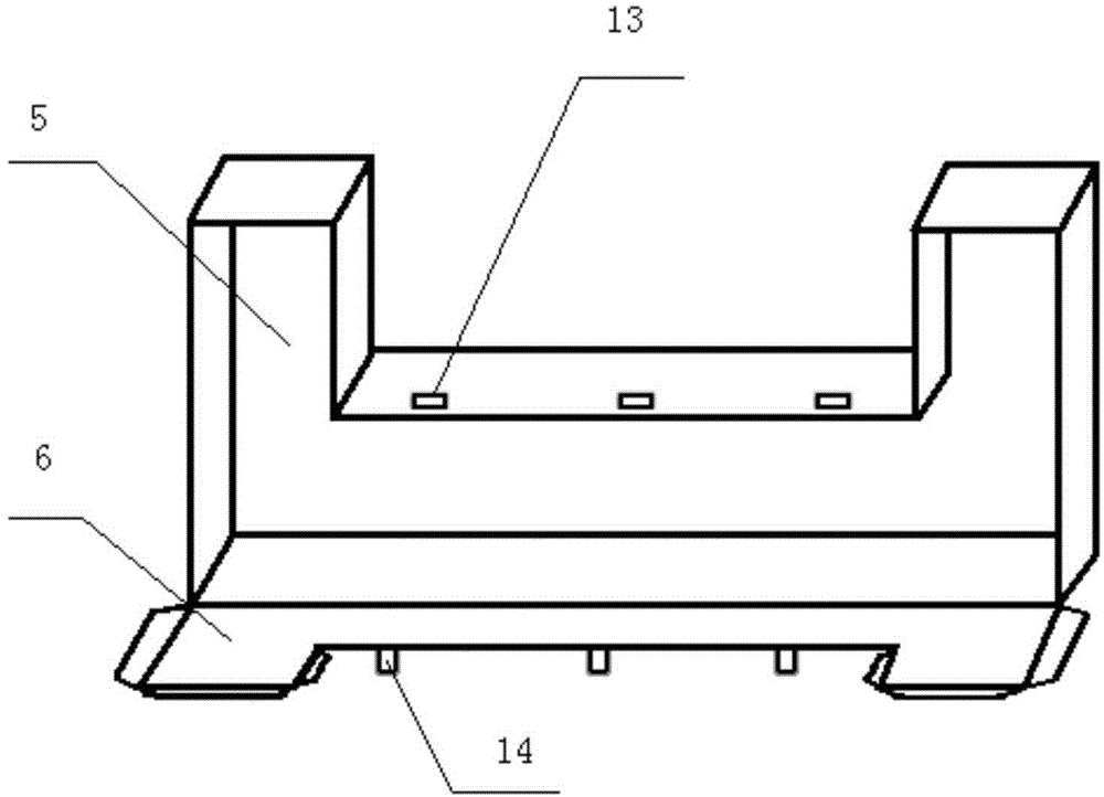 U-shaped vehicle bumper packaging box and integrated transport packaging device