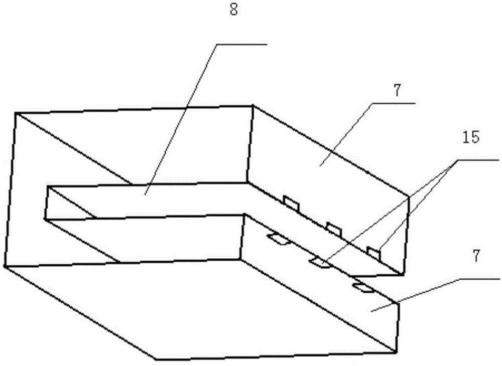 U-shaped vehicle bumper packaging box and integrated transport packaging device