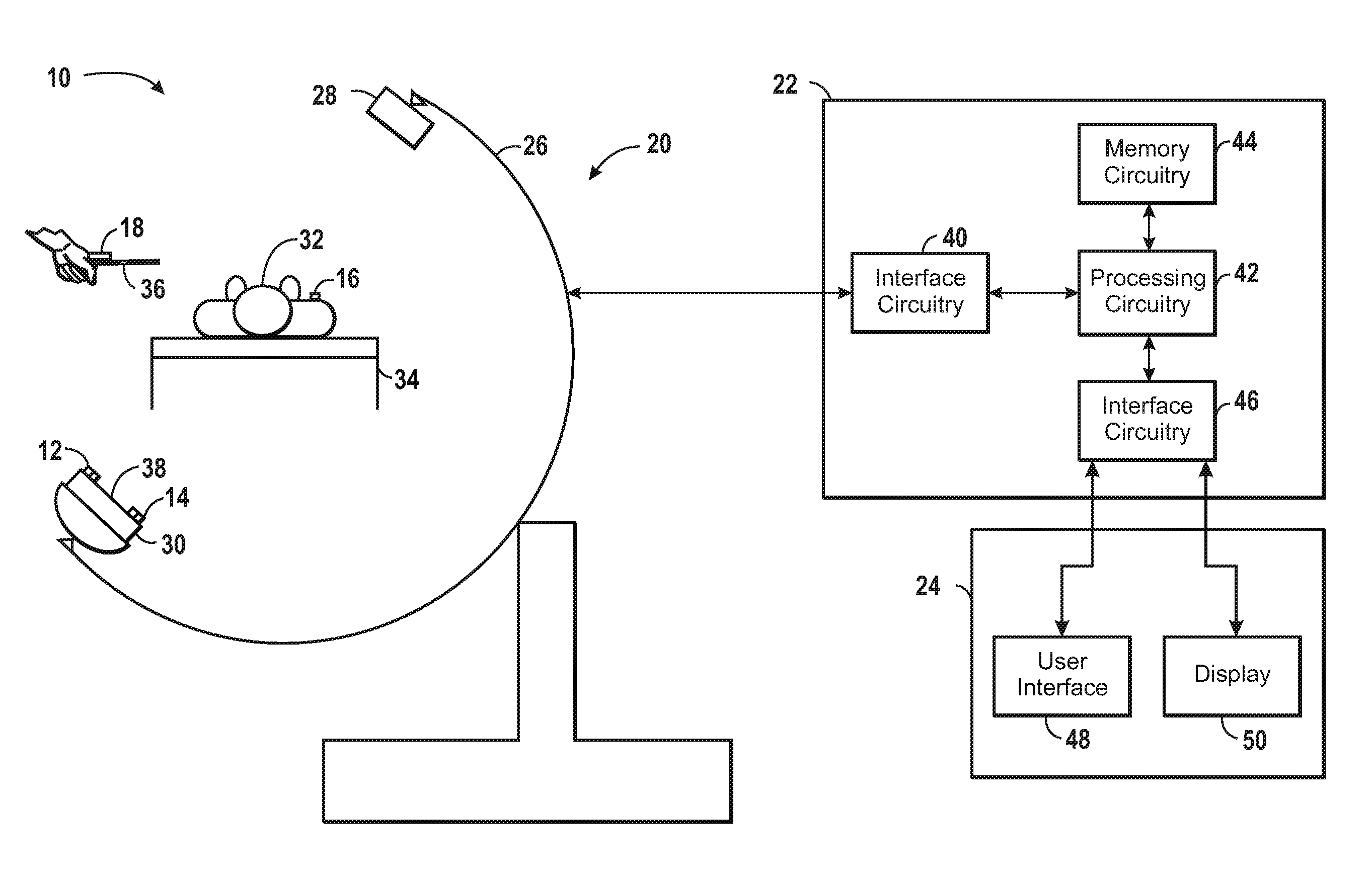 Image-guided navigation employing navigated point computation method and system