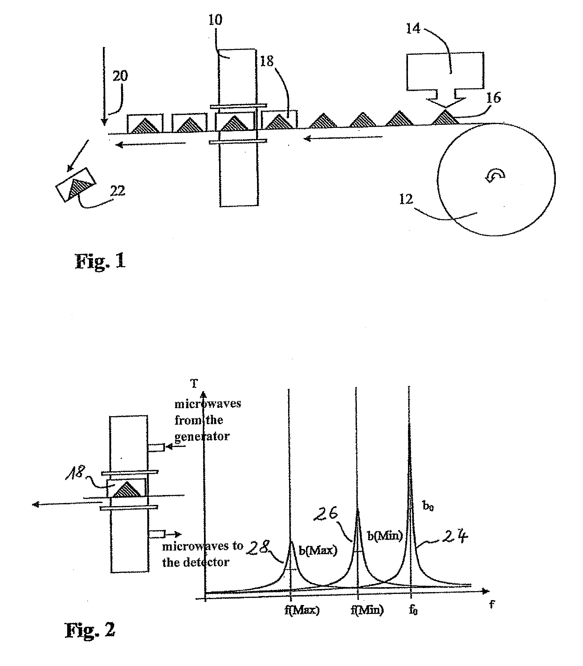 Apparatus and method for the measurement of mass and density and/or for the measurement of the humidity of portioned units