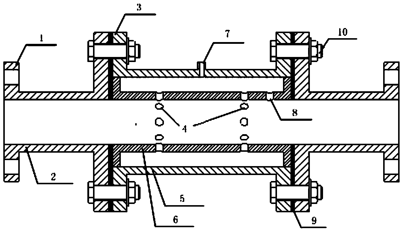 Device and method for monitoring failure rule of anticorrosive coating in stressed pipeline in real time