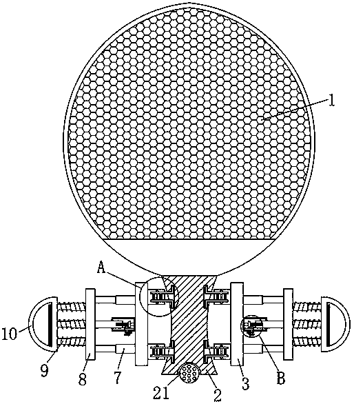 Table tennis racket with function of exercising hands