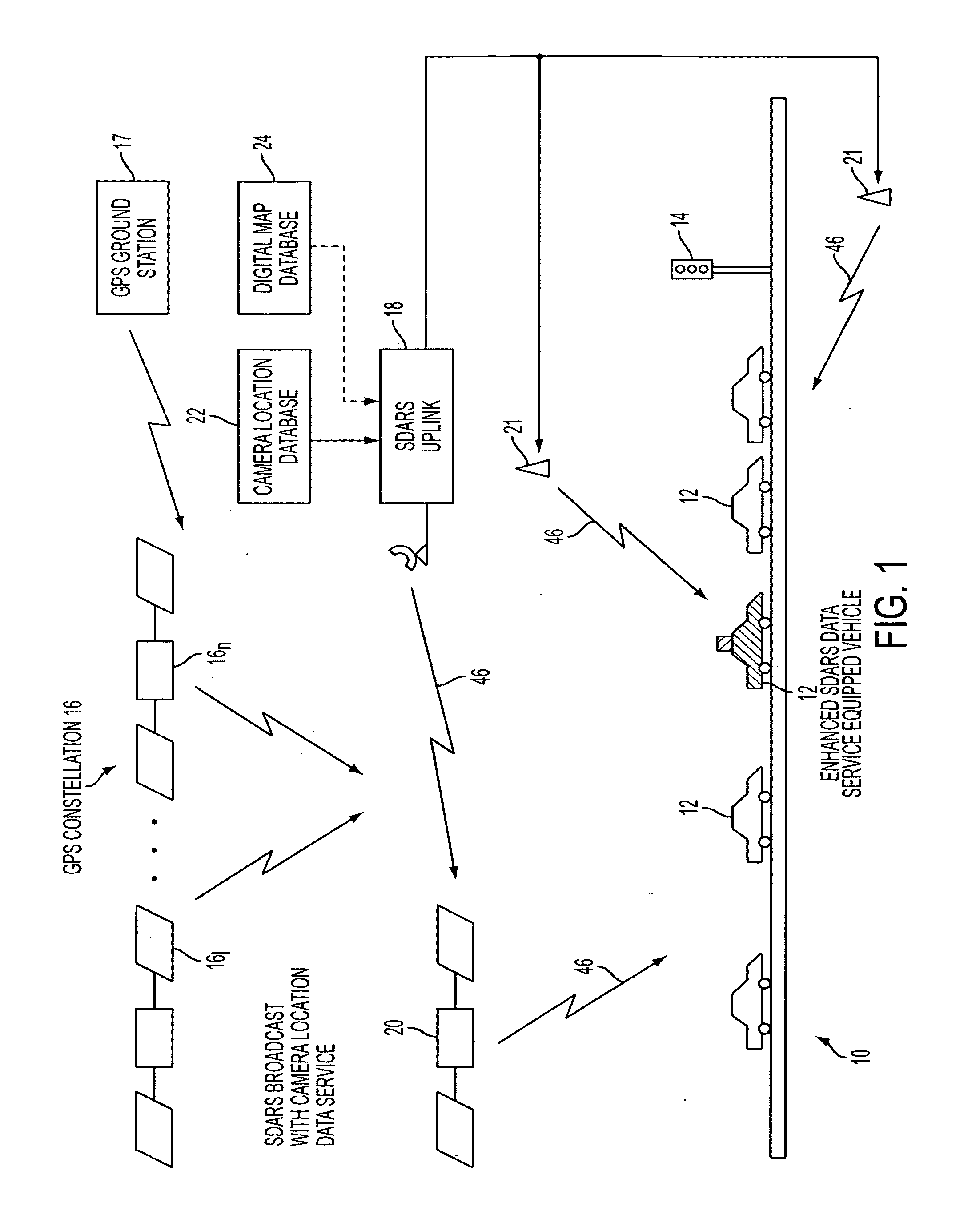 System and Method For  Improved Updating And Annunciation Of Traffic Enforcement Camera Information In A Vehicle Using A Broadcast Content Delivery Service