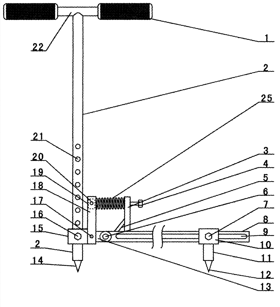 Tool for drawing large-scale circle