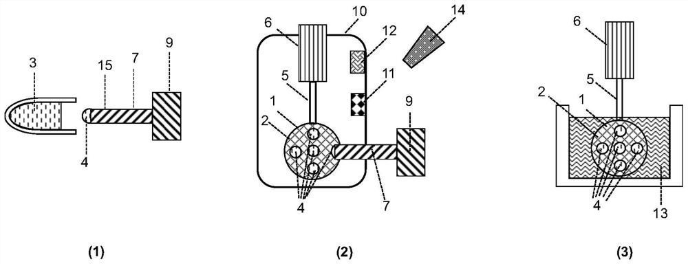 Micro-sample preparation device for frozen electron microscope and sample preparation method