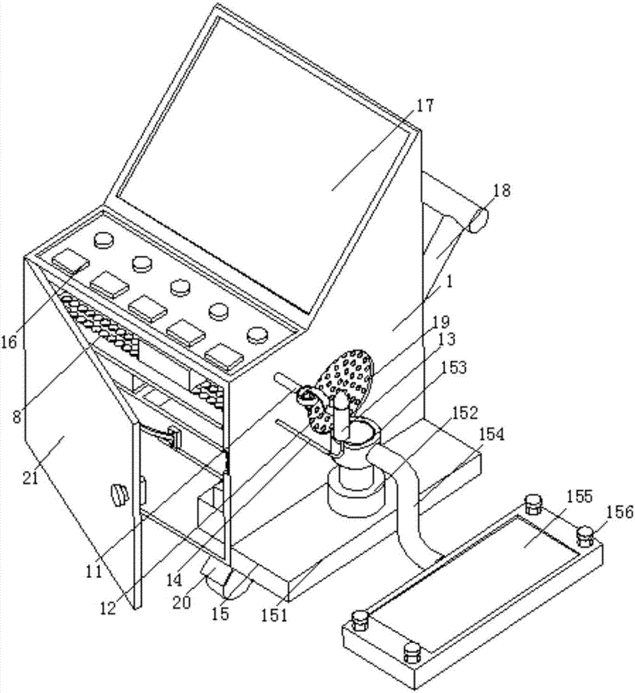 Physical training test instrument for middle school students